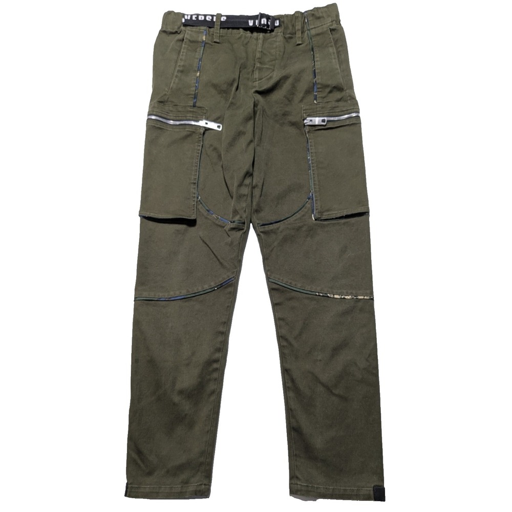 VERSUS GIANNI VERSACE Women IT 44 (US 8 MEDIUM) Green Cargo Pants